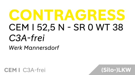 Contragress - CEM I 52,5 N - SR 0 WT 38 C3A-frei