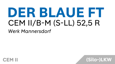Der Blaue FT - CEM II/B-M (S-LL) 52,5 R