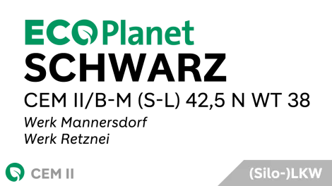 ECOPlanet Schwarz - CEM II/B-M (S-L) 42,5 N WT 38