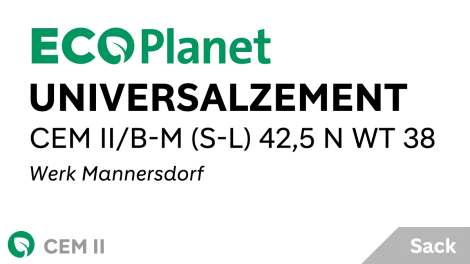 ECOPlanet Universal­zement - CEM II/B-M (S-L) 42,5 N WT 38