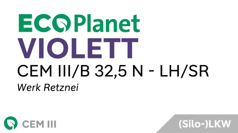 ECOPlanet Violett - CEM III/B 32,5 N - LH/SR