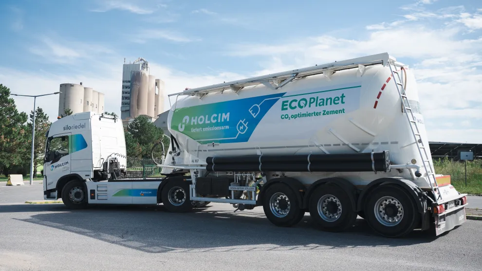 E-LKW Silo Riedel