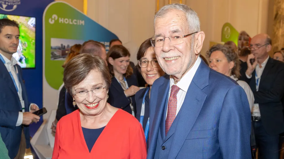 Bundesprasident Van der Bellen Austrian World Summit 2025